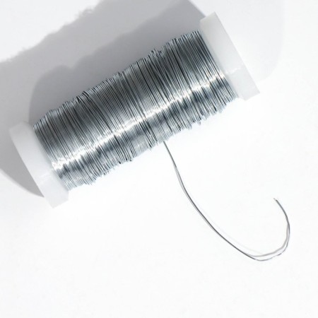 Floristic wire 0.3 mm, "white", 50 m-3