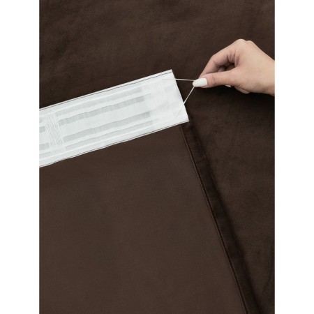 Decofest "Violetta" curtain, size 200x280 cm, dark brown color-5