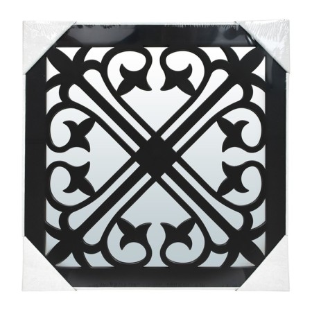 QWERTY mirror "Genoa", decorative, 40x40 cm, black color-1