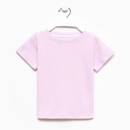 Baby Basic Line Strip T-shirt, p. 36 (134-140 cm), pink/white-4
