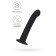 Anal phallimitator A-Toys Rocus, silicone, black color, 15 cm