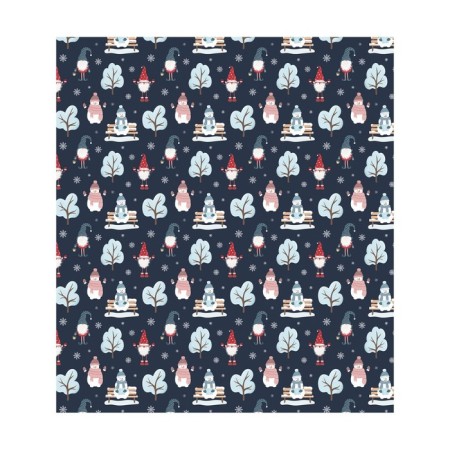 A set of napkins for setting the “Snowman in a hat”, rectangular, size 32x46 cm, 4 pcs-1