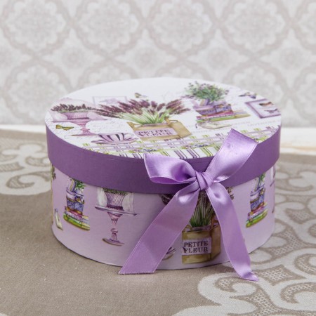 Tea couple ceramic "lavender field", 2 items: a cup 220 ml, a saucer d = 15 cm-8