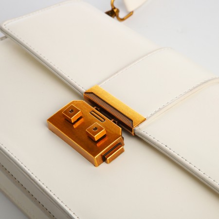 Female bag Textura, average size, milk color-5