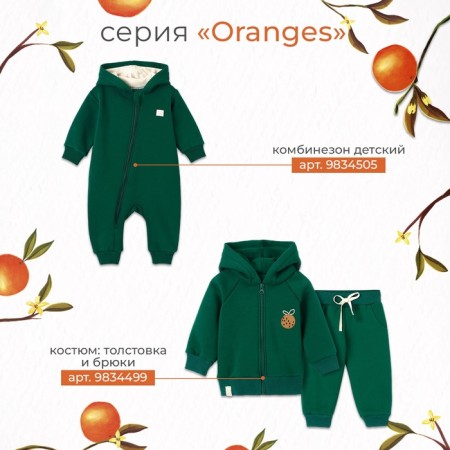 Body with DL. Sleeve Kroshka I oranges p. 74-80, milk-14