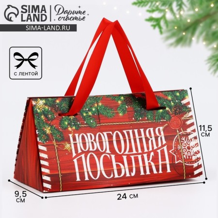 Gift Box "New Year's Park", 24 x 11.5 x 9.5, New Year
