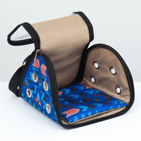 Bag - Animal Carriage "Mini" 25 x 21 x 16 cm, Mix flowers-3