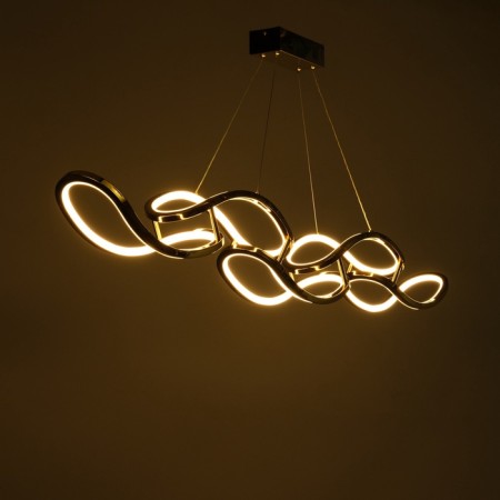 Lamp with PDD "Jenny" LED 80W 3000-6000k gold 140x18.5x12-112 cm-4