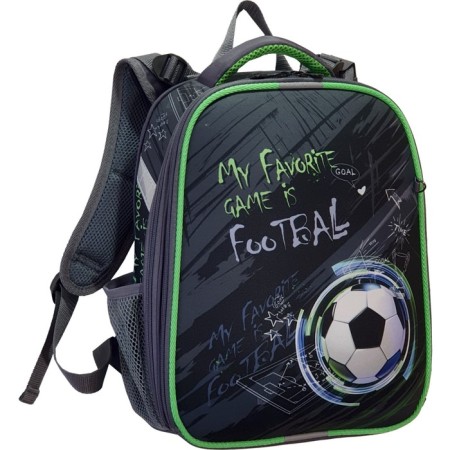 School backpack 38 x 30 x 16 cm, ergonomic back, Stavia Football