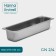 Gastrootiness 2/4 of stainless steel, 100 mm, 53 × 16.4 × 10 cm, thickness 0.8 mm