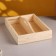 Kashpo is wooden, with a curly handle 275*200*50. Height on the handle is 70mm.