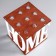 Kashpo wooden 15 × 15 × 15 cm with 9 flasks "Home", sealy white give beautifully