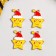 Decor for creativity Metal "Star in the New Year's cap" enamel 2.5x1.9 cm