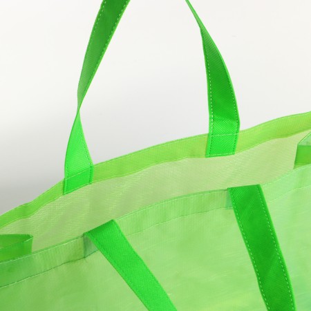 Household bag without fastening, green color-2