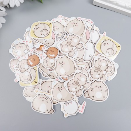 Stickers for creativity "Fat cats" set of 45 pcs 4.4x4.4x1.1 cm