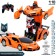 Robot radio -controlled Lambo, transforms from the remote control, scale 1:18, color orange