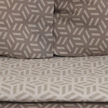 Bed linen Ethel duet "Cubo" 143x215 cm - 2 pcs, 220x240 cm, 70x70 cm -2 pcs, calico-3