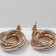 Earrings Metal "Geometry" circles intertwined, color gold