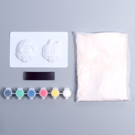 Gypsum magnets "Little owls"-2