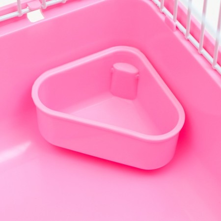 The cage for rodents "Pigzon", 27 x 21 x 17 cm, pink-5