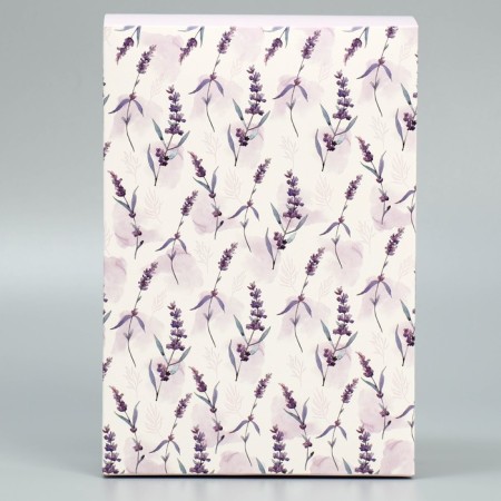Gift folding box, packaging, “lavender”, 16 x 23 x 7.5 cm-1