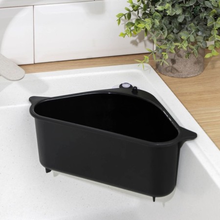 Holder on a sink for kitchen trifles, 26 × 14 × 9 cm, black color-2