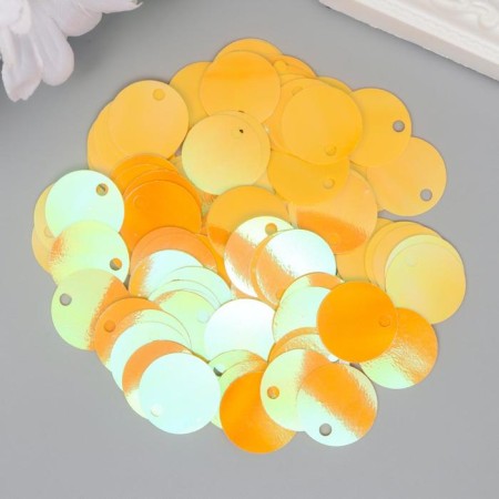 Sequins "circle" orange set 30 g d = 2 cm-1