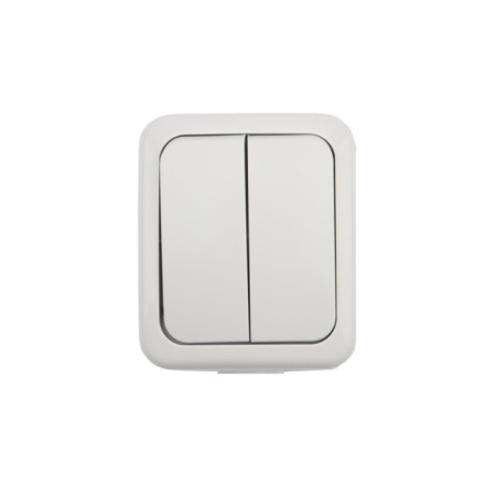 Two -clavy Mini OG ip54, o/y, white kranz switch-2