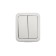 Two -clavy Mini OG ip54, o/y, white kranz switch