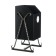 Street urn "square on bent legs" 22 l, black, tank 0.5 mm, 50 x 33 x 33 cm