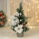 Christmas tree decor "Poinsia White" 36x19 cm