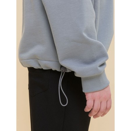 Sweatshirt for boys, height 116 cm, gray color-7