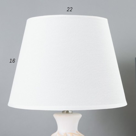 Bulbed lamp 16502/1 E14 40W White-beige 22x22x38 cm Risalux-4