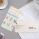 Money envelope "On Birthday!" ties, blue tone, 17x8.8 cm