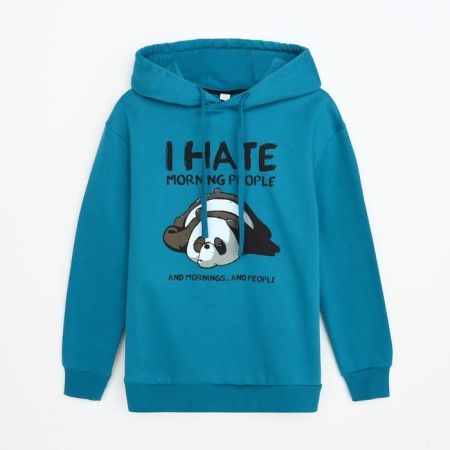 Sweatshirt for the boy was launched, emerald/panda color, height 146 cm-3