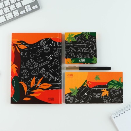 Gift set to the “beloved teacher”: A5 diary, 80 sheets, planing, pen, paper block-3