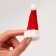 New Year's cap for toys knitted, set 4 pcs., Size - 7.5 × 4 cm