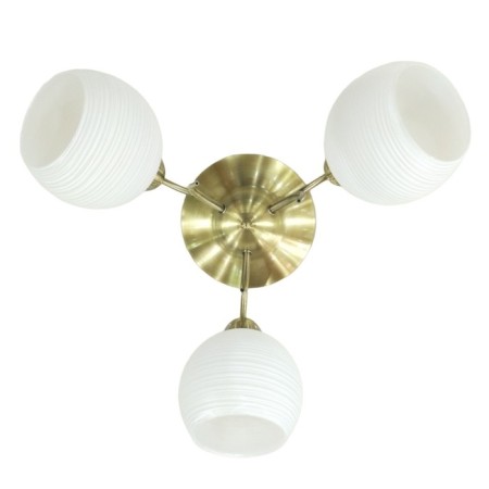 Lamp Ceiling Economic Court 12162/3AB WT, 3x40W, E27, 20x44x44 cm, bronze color
