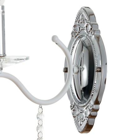 Sconces A3809/1W WT+CR white/chrome/Crystal 1x40W E14 24x10x32.5cm-3