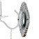 Sconces A3809/1W WT+CR white/chrome/Crystal 1x40W E14 24x10x32.5cm
