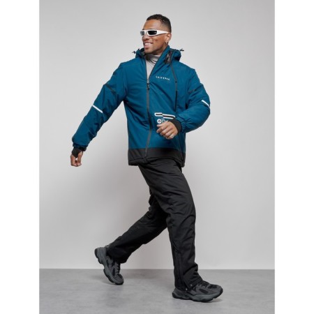 Ski costume male winter, size 56, blue color-18