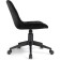 Computer chair Kelmi 1 plastic/velor, black/black 51x61x78 cm