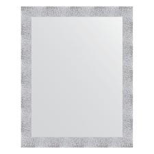 Mirror in the baguette frame, white minting 70 mm, 76 x 96 cm