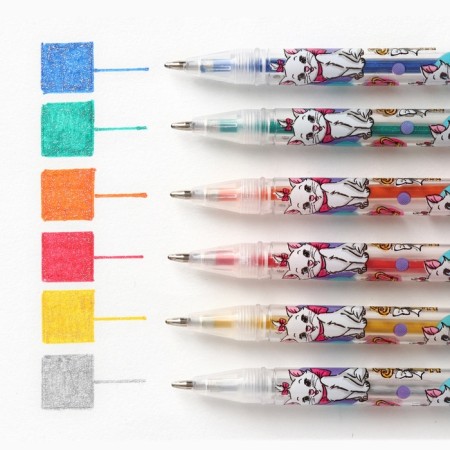 Ballic handle with sparkles, 6 colors, cats aristocrats-3