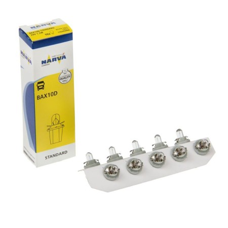 Car lamp Narva Plastic Base Lamps, Bax, 24 V, 1.2 W, (B8.5D), GREY-1
