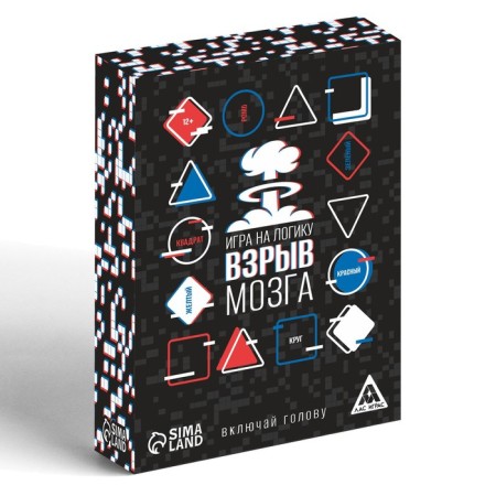 Card game for the logic "Brain explosion", 60 cards, 12+-2