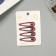Invisible hair "Hadley" (set 4 pcs) 5 cm, red