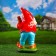 Garden figure "Dwarf with a guitar" 23x20x48cm