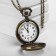 Pocket clock "Bronze frame", quartz, on a chain 80 cm, d-4.5 cm