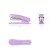 Stapler Erichkrause "Clippy Pastel Bloom" No. 10, up to 15 sheets, compact, built -in anti -stepler, mix